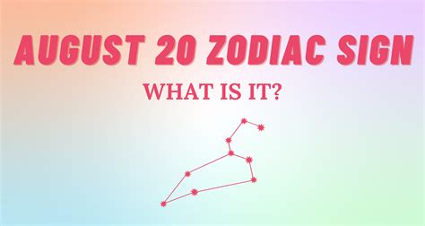 august 20 2000 zodiac sign|august 20 zodiac sign.